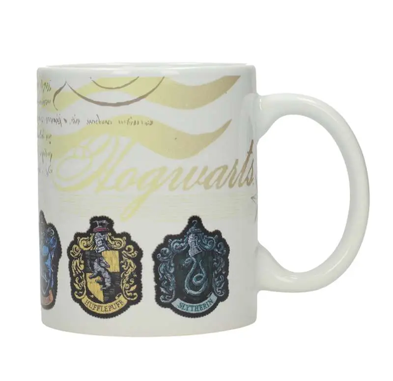 Mug hp house emblems white